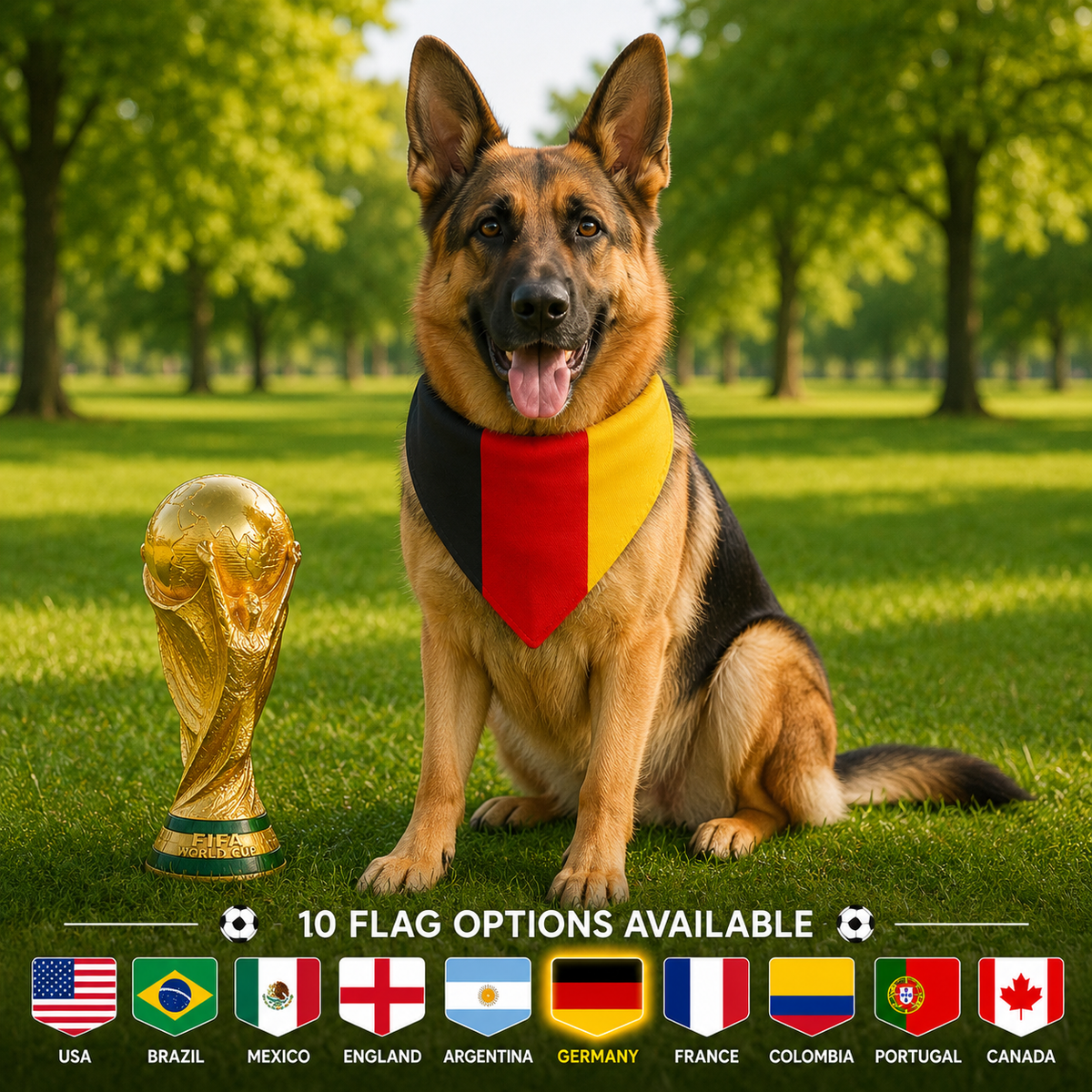 World Cup Dog Bandana