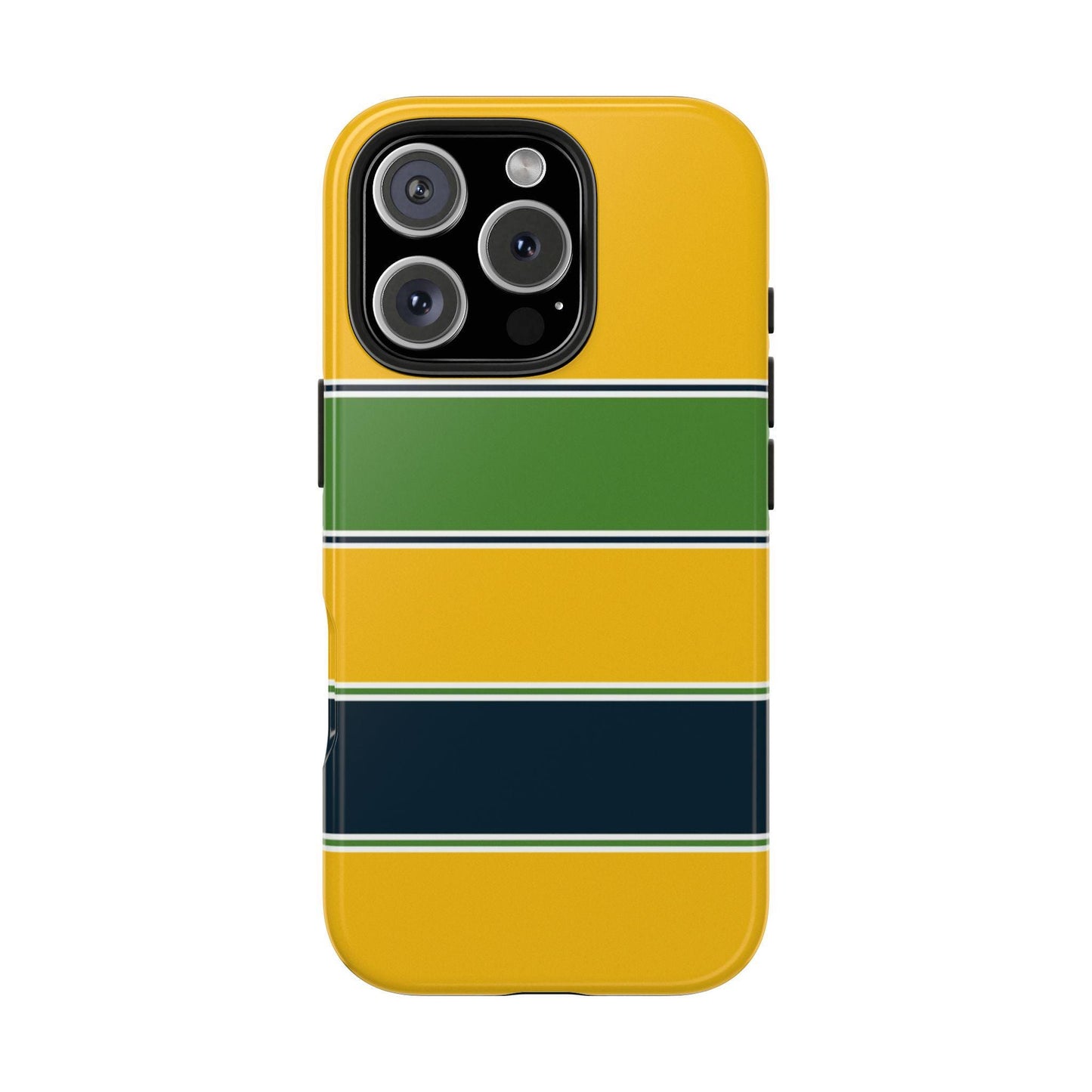 Ayrton Senna Helmet–Inspired Minimal Phone Case for Real Fans