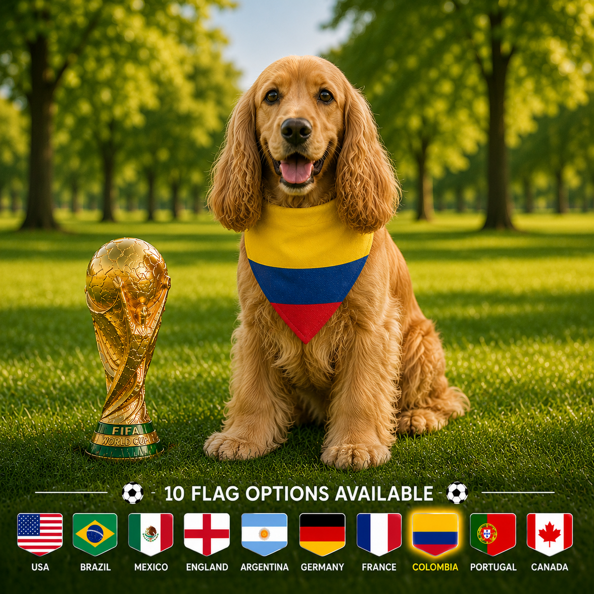World Cup Dog Bandana