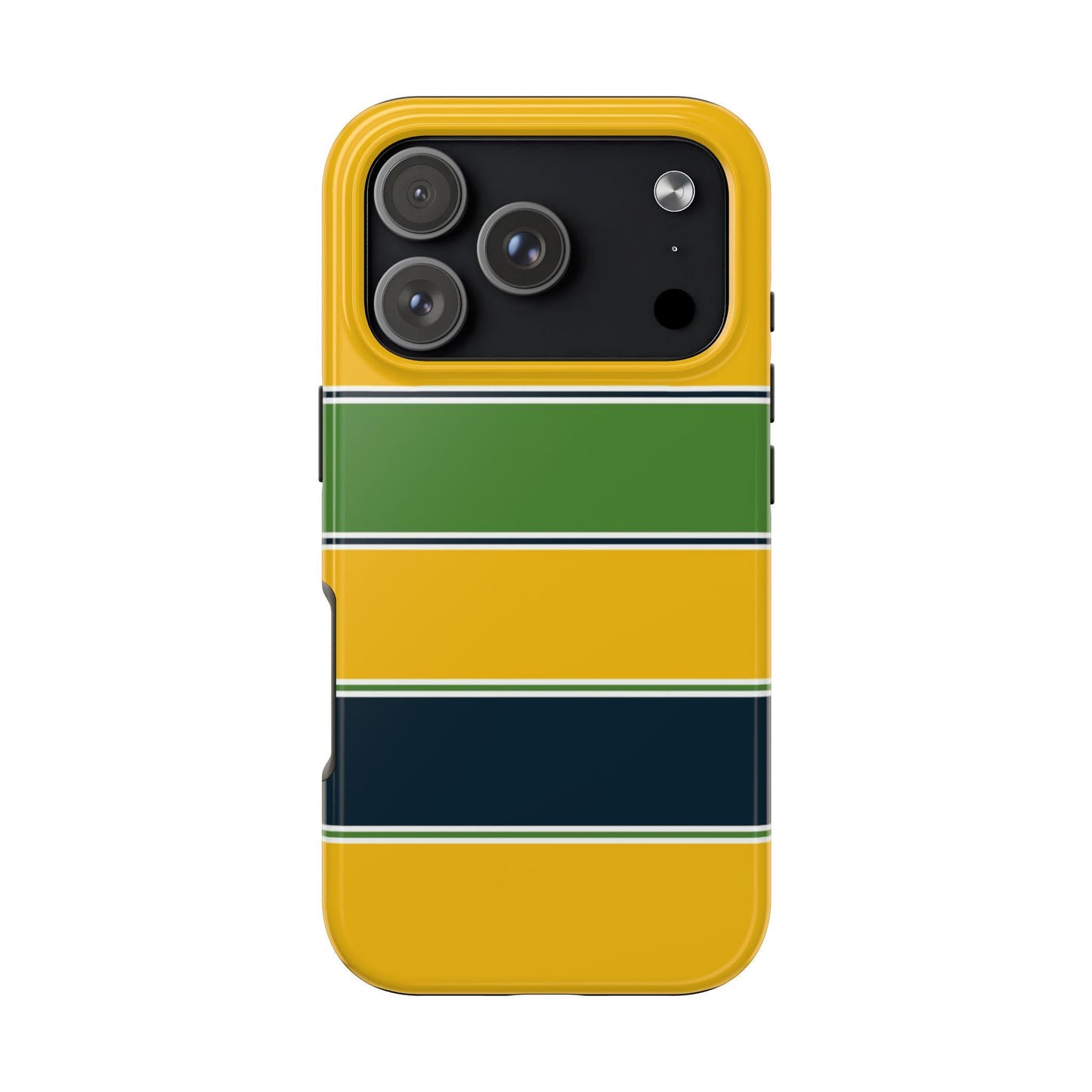 Ayrton Senna Helmet–Inspired Minimal Phone Case for Real Fans