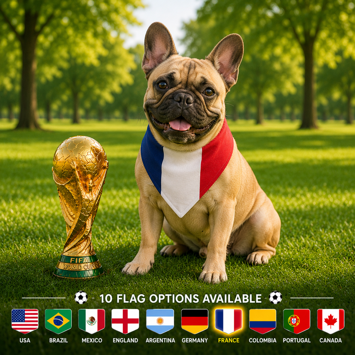 World Cup Dog Bandana