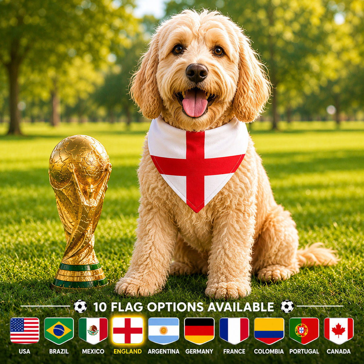 World Cup Dog Bandana