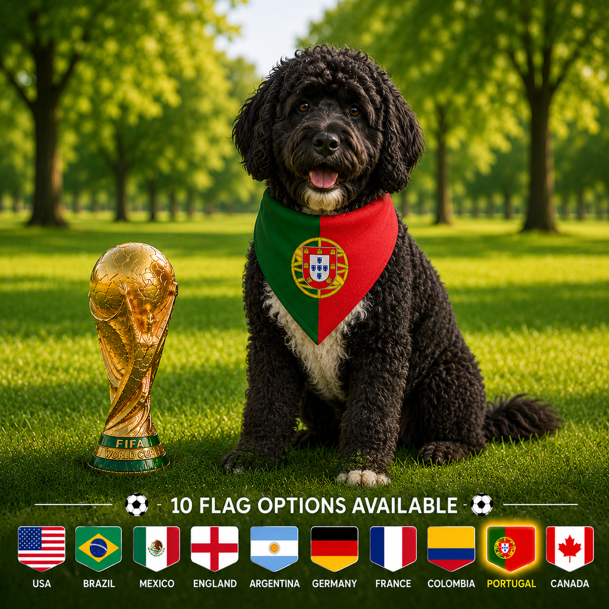 World Cup Dog Bandana