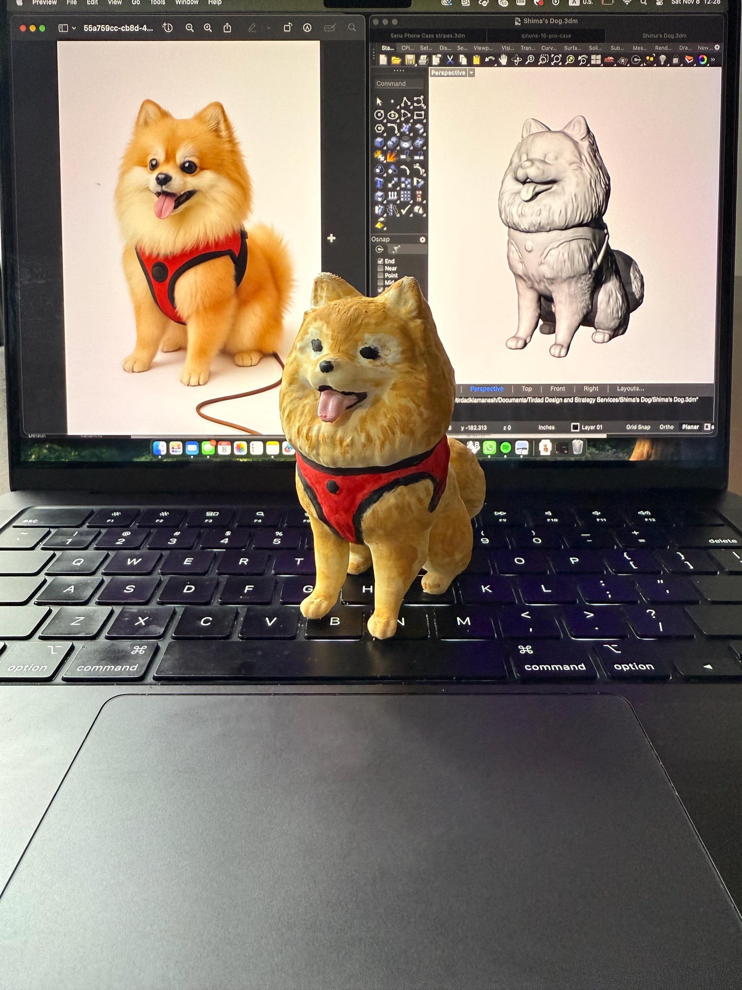 Custom 3D Printed Pet Figurine | Dog Cat Replica, Personalized Gift