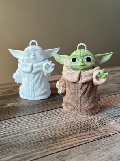 Custom Baby Yoda Ornament! Grogu Christmas Tree Decor | Star Wars Fan Gift | Hand-Painted or DIY Fun!