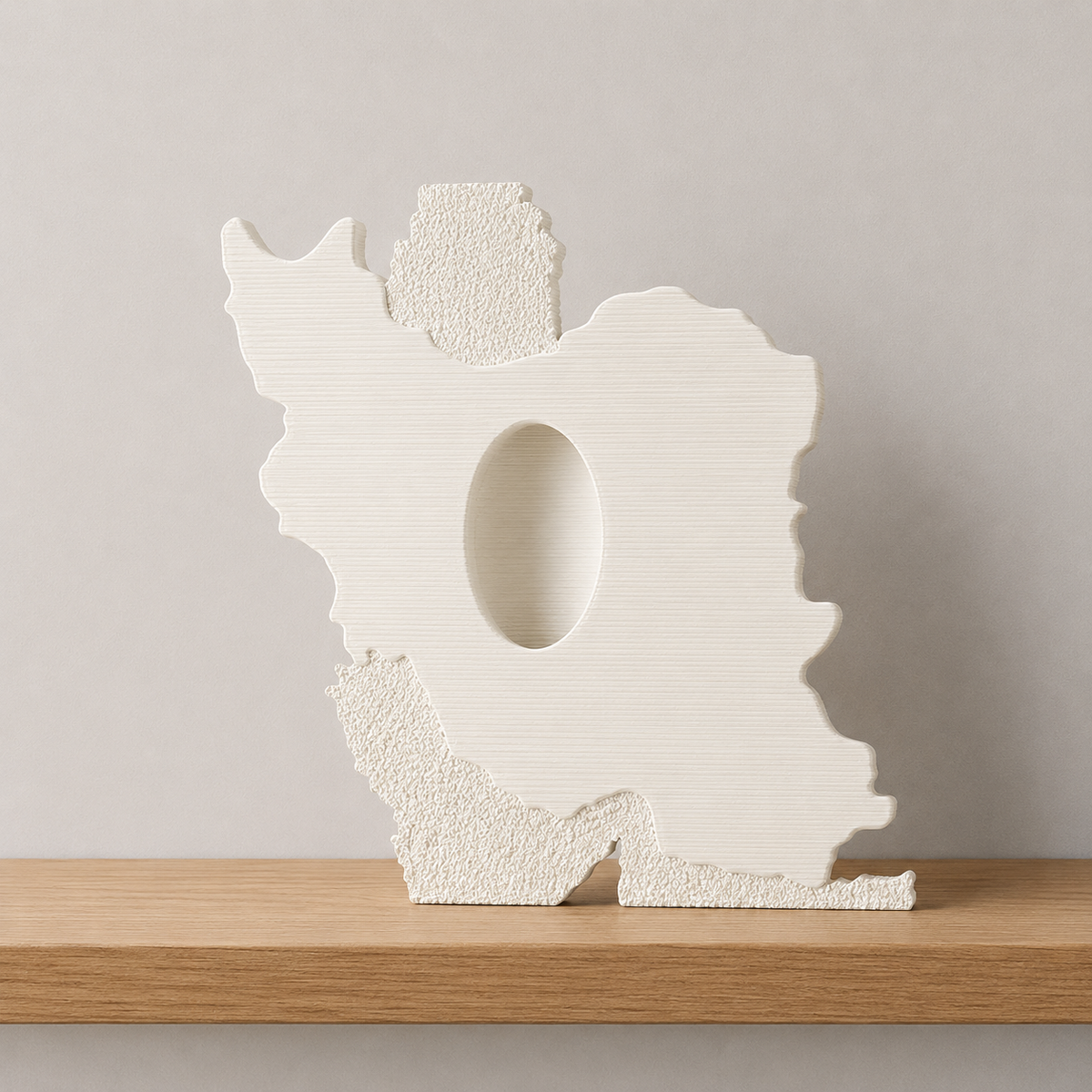 Iran Map Vase