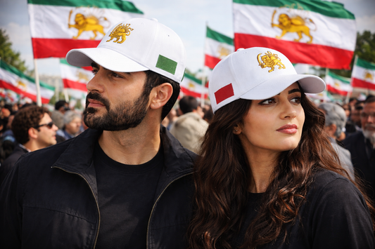 Lion and Sun Embroidered Baseball Cap | Persian Heritage, Iranian Pride Hat