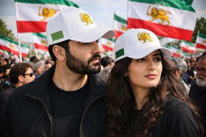 Lion and Sun Embroidered Baseball Cap | Persian Heritage, Iranian Pride Hat