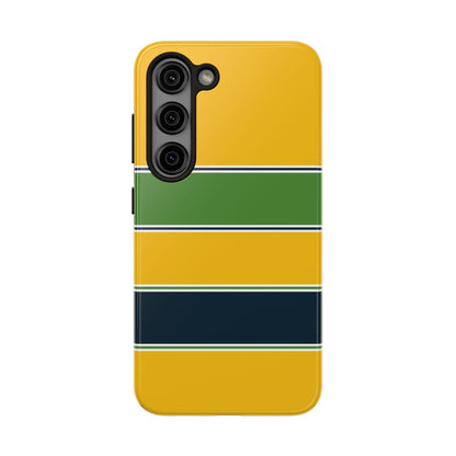 Ayrton Senna Helmet–Inspired Minimal Phone Case for Real Fans