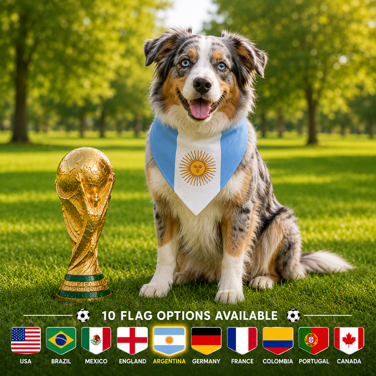 World Cup Dog Bandana