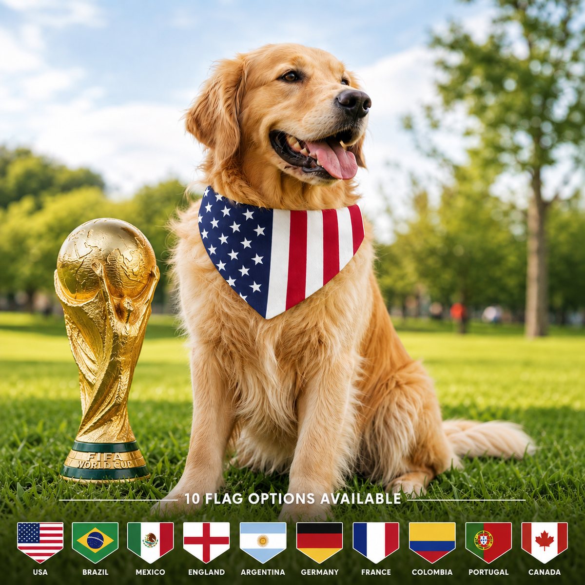World Cup Dog Bandana