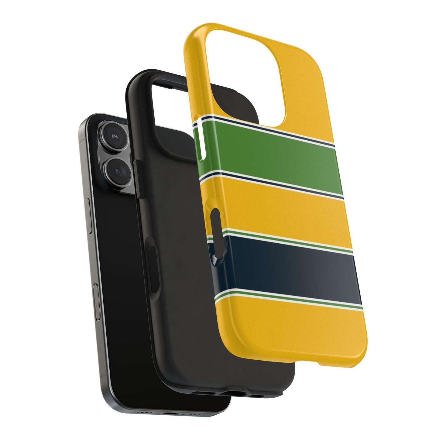 Ayrton Senna Helmet–Inspired Minimal Phone Case for Real Fans