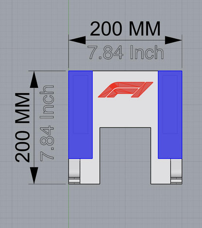 Wall Mount for F1 RC Car | Ferrari SF-24, 1:10 Scale Display