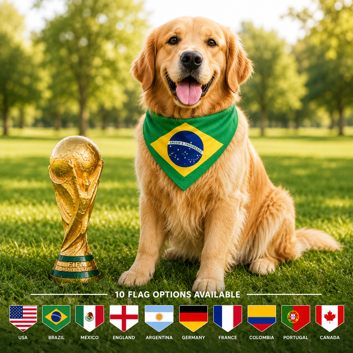 World Cup Dog Bandana