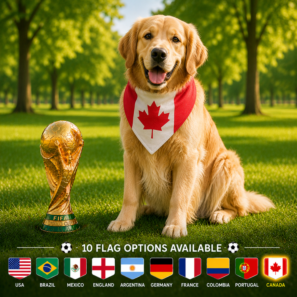 World Cup Dog Bandana