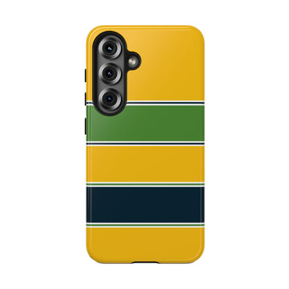 Ayrton Senna Helmet–Inspired Minimal Phone Case for Real Fans