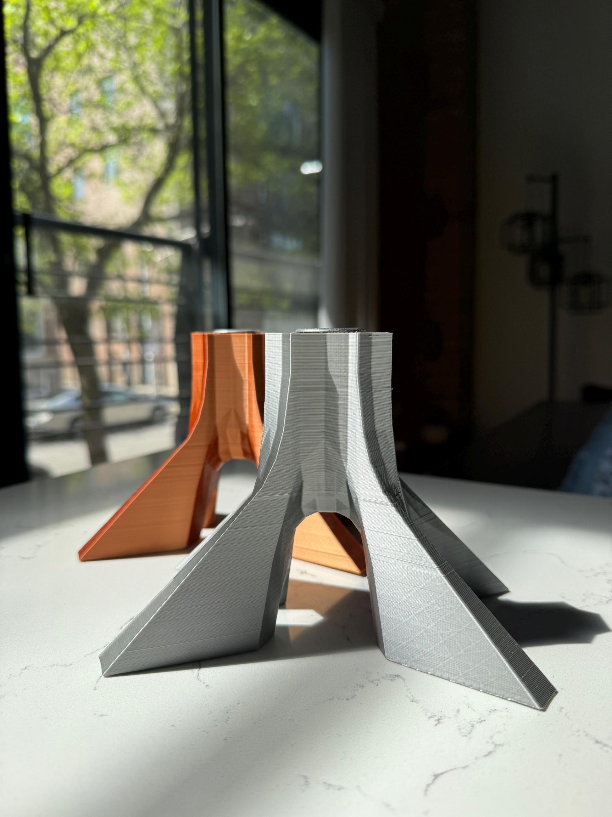 3D Printed Azadi Square Candle Holder: Persian Decor, Iran-Inspired Art