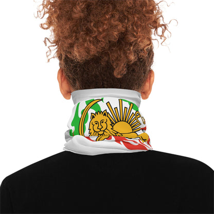 Lion and Sun, Shiro Khorshid, Neck Gaiter | Persian Heritage Face Cover