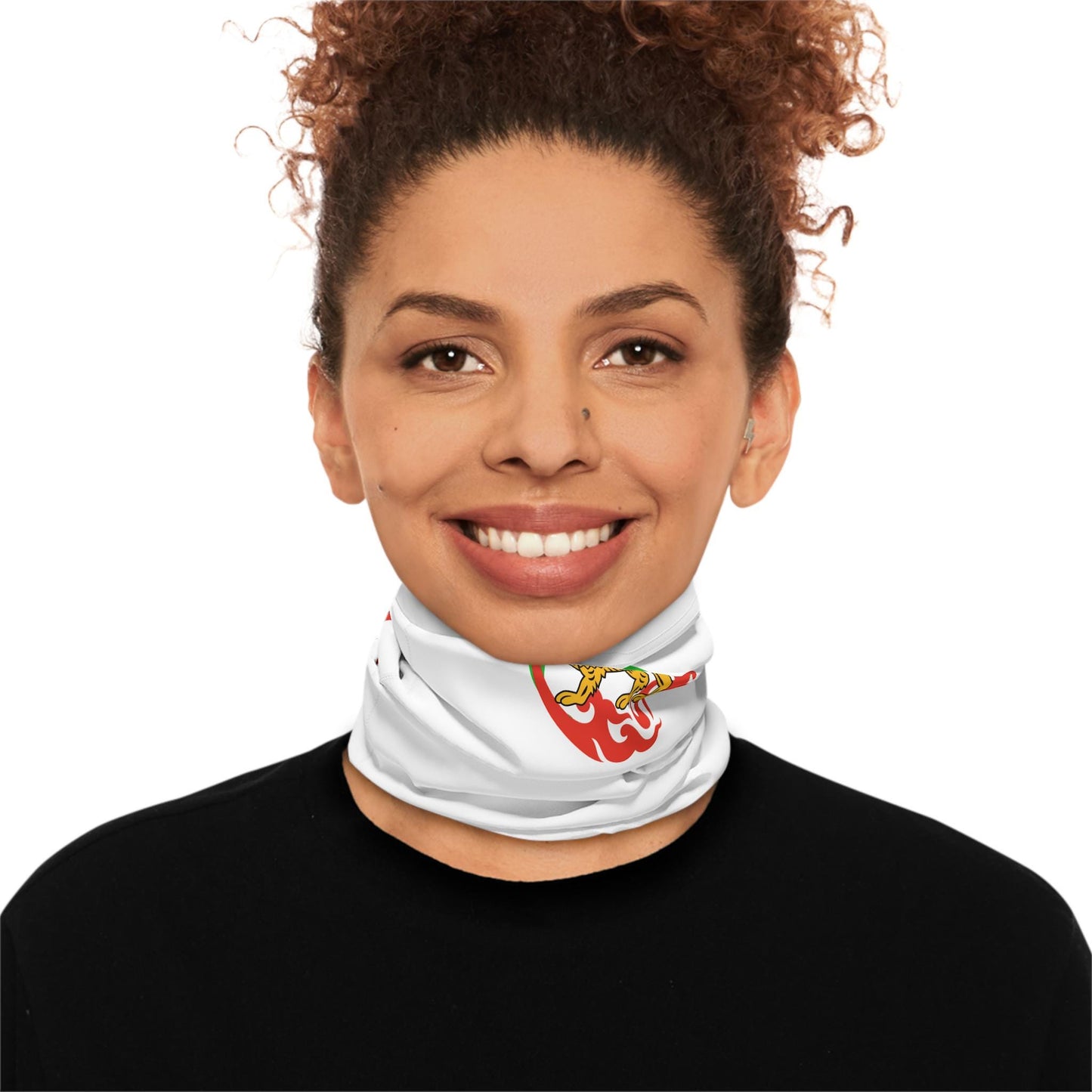Lion and Sun, Shiro Khorshid, Neck Gaiter | Persian Heritage Face Cover