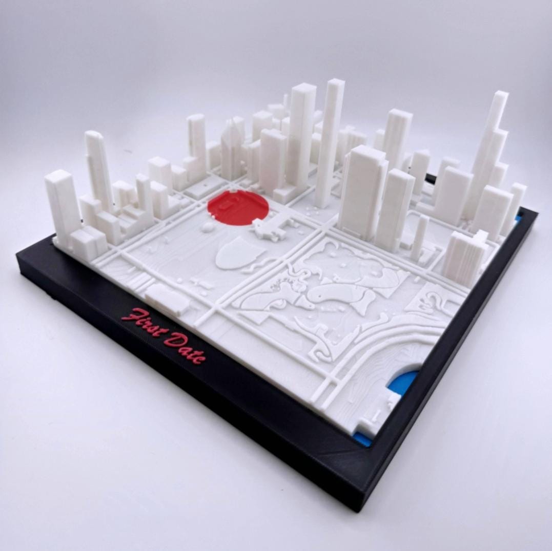 Custom 3D Love Map – A Personalized Romantic orValentine’s Gift That Tells Your Story