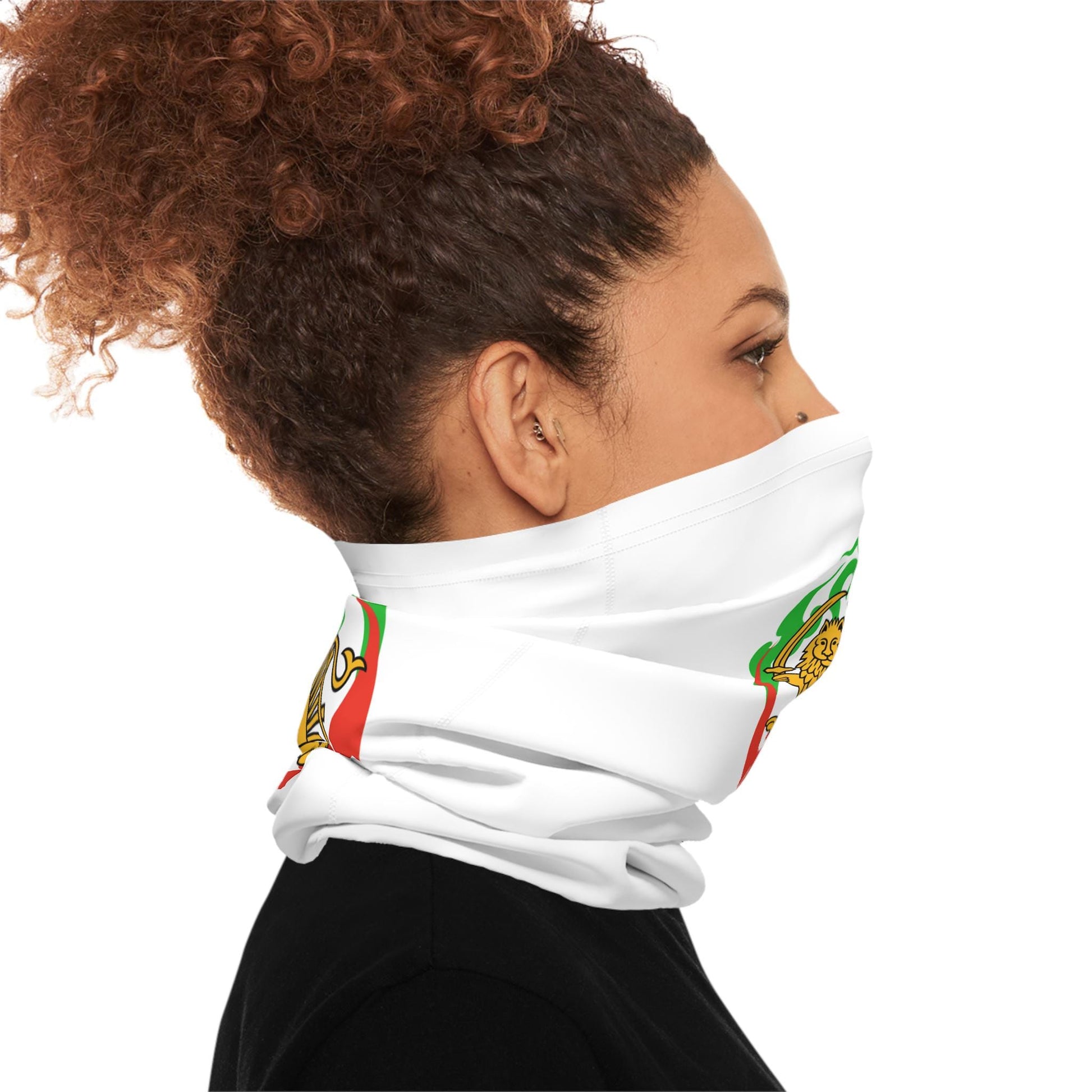 Lion and Sun, Shiro Khorshid, Neck Gaiter | Persian Heritage Face Cover